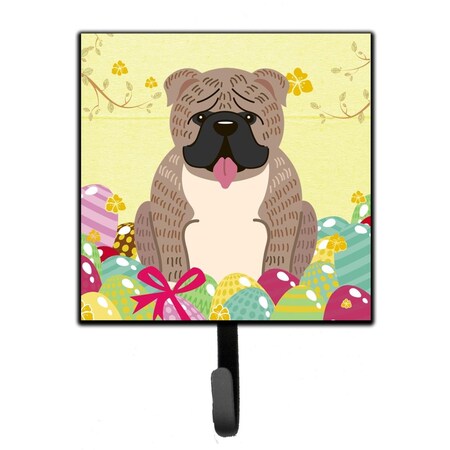 Jensendistributionservices Easter Eggs English Bulldog Grey Brindle Leash or Key Holder MI1715411